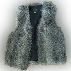 CLUB MONACO faux fur vest, size medium